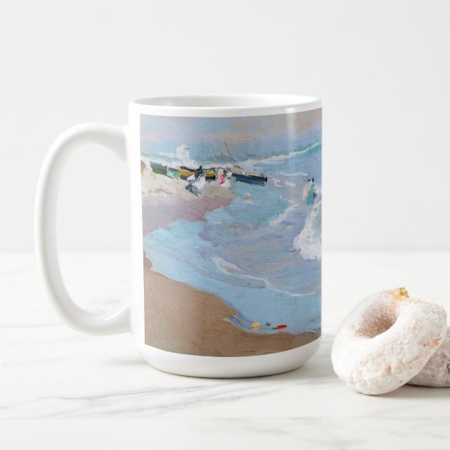 Playa de Valencia | Joaquín Sorolla Kaffeetasse (Mit Donut)