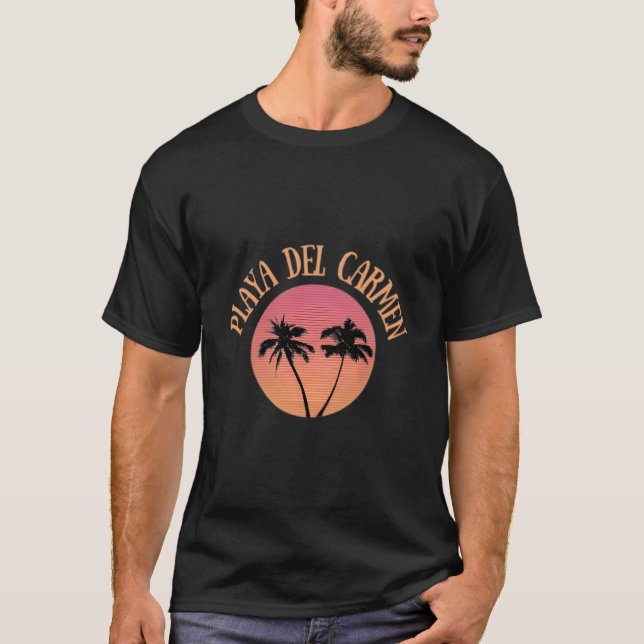 Playa Del Car Mexico Caribbean Travel T-Shirt (Vorderseite)