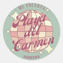 Playa del Carmen Mexico Retro Souvenirdekoration a