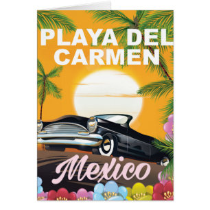 Playa del Carmen Mexikanisches Reiseplakat