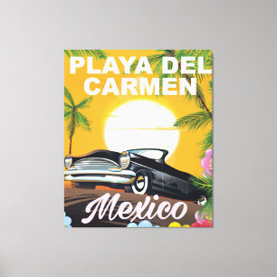 Playa del Carmen Mexikanisches Reiseplakat Leinwanddruck