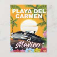 Playa del Carmen Mexikanisches Reiseplakat