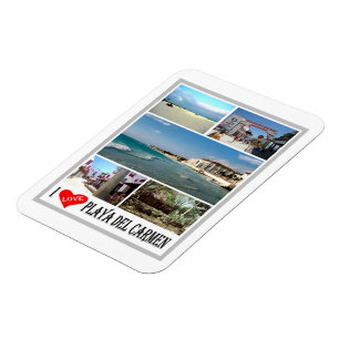 Playa Del Carmen - Mexiko - I Liebe - Magnet