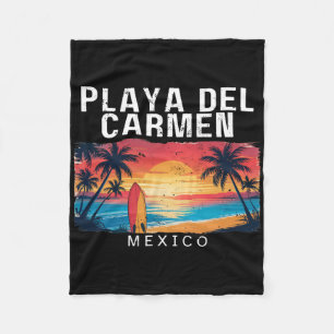 Playa Del Carmen Mexiko Männer Frauen Surfen Fleecedecke