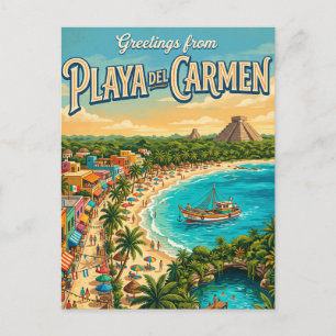 Playa del Carmen Mexiko Postkarte