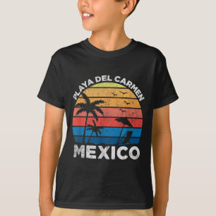Playa Del Carmen Mexiko Retro Vintage Urlaub T-Shirt
