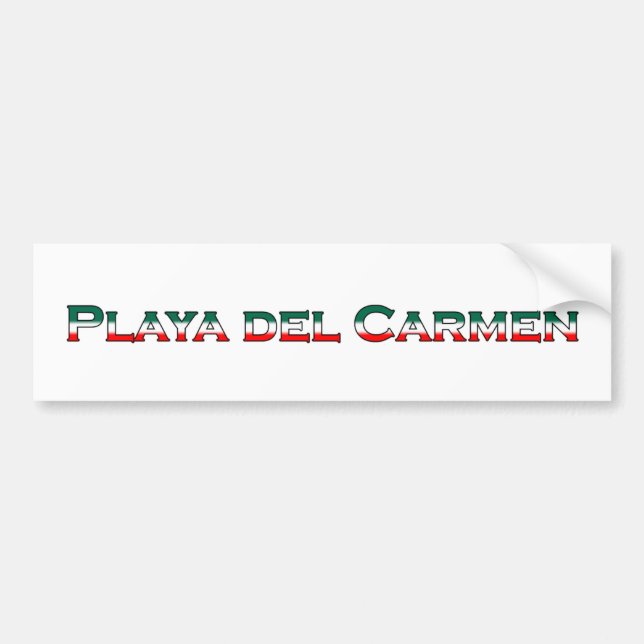 Playa del Carmen (Textlogo) Autoaufkleber (Vorne)