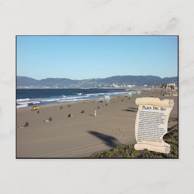 PLAYA DEL REY Ein einzigartiges Gebiet neben dem P Postkarte (Vorderseite)