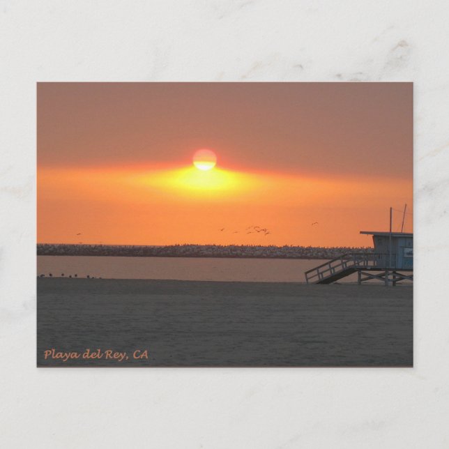 Playa del Rey Sunset - Mike Izzo Postkarte (Vorderseite)