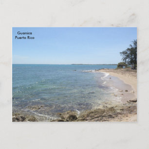 Playa en Mar Caribe Guanica Postkarte