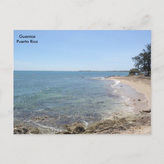 Playa en Mar Caribe Guanica Postkarte (Vorderseite)