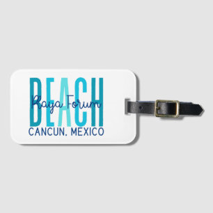 Playa Forum Beach Cancun Mexiko (Ozean) Gepäckanhänger