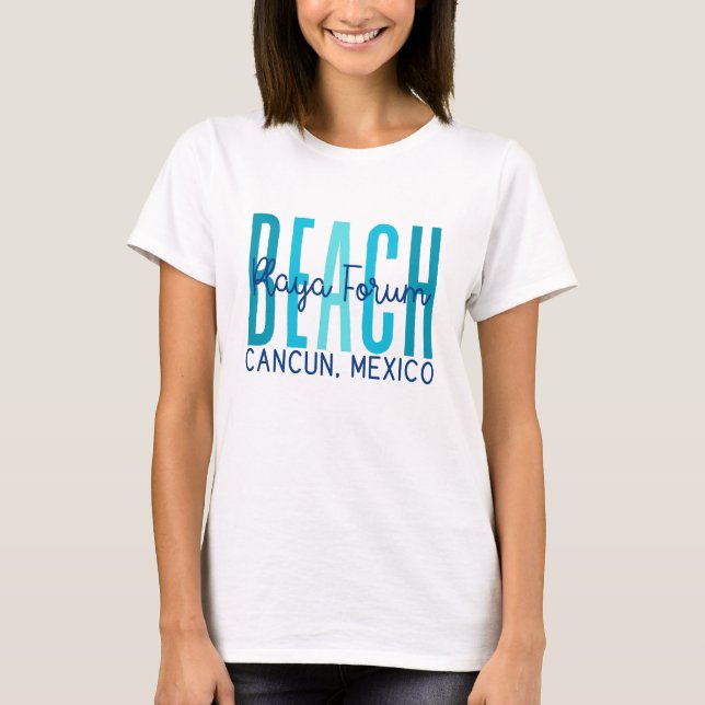 Playa Forum Beach Cancun Mexiko (Ozean) T-Shirt (Vorderseite)
