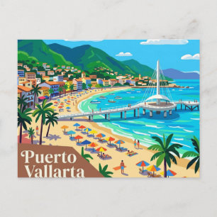 Playa Los Muertos Mexiko Postkarte