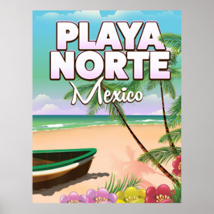 Playa Norte mexikanisches Strandposter Poster
