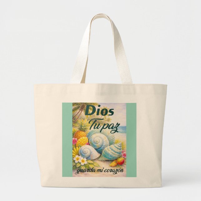 Playa Paz de Dios Jumbo Stoffbeutel (Vorne)