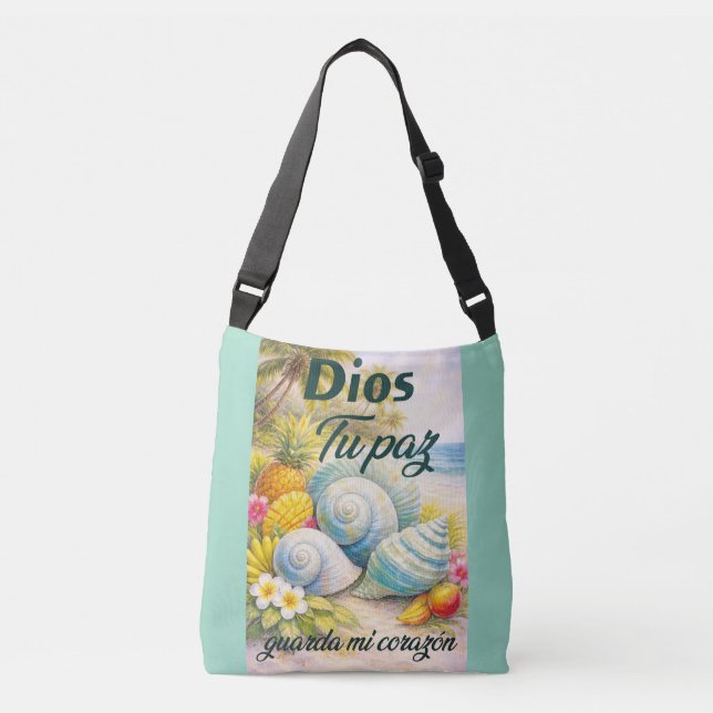 Playa Paz de Dios Tragetaschen Mit Langen Trägern (Vorderseite)
