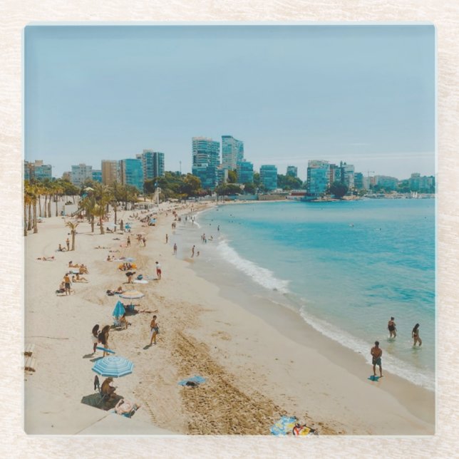 Playa San Juan - Alicante - Spanien Glasuntersetzer (Vorderseite)