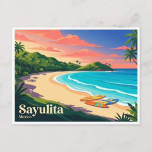 Playa Sayulita Mexiko Postkarte