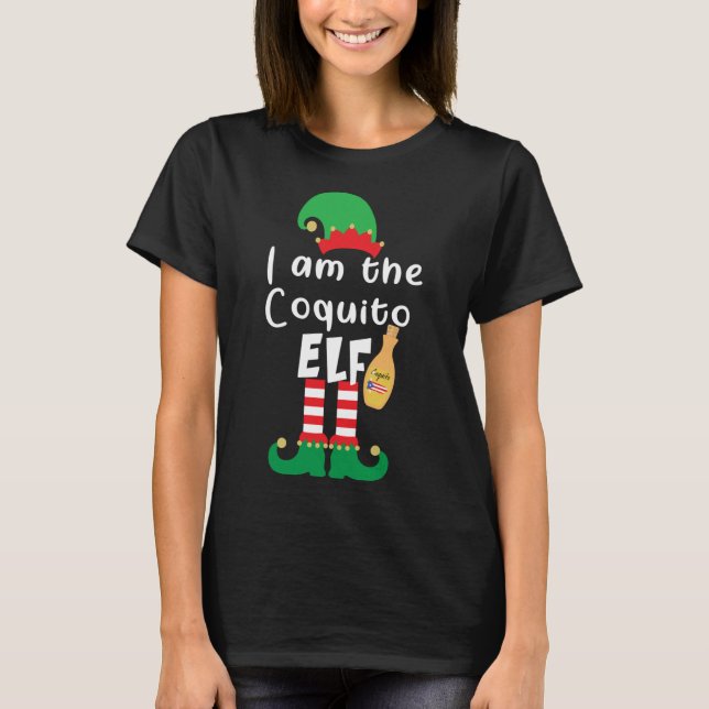 Playa Serena Funny Christmas Coquito ELF Funny Pue T-Shirt (Vorderseite)