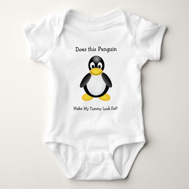Playable Pinguin Baby T-Shirt Baby Strampler (Vorderseite)