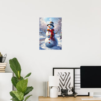 Playame Snowman Wall Art Poster