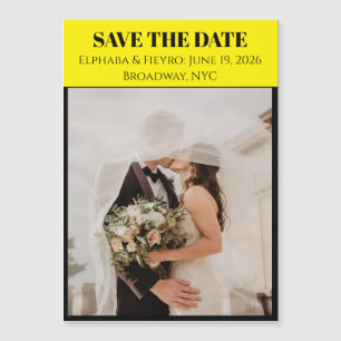 Playbill Inspiriert Save-the-Date Magneteinladung