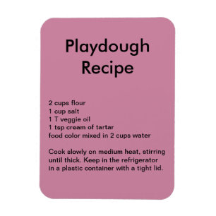 Playdough Rezept-Magnet Magnet