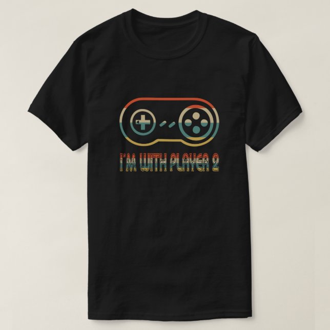 Player 1 Player 2 T-Shirt (Design vorne)