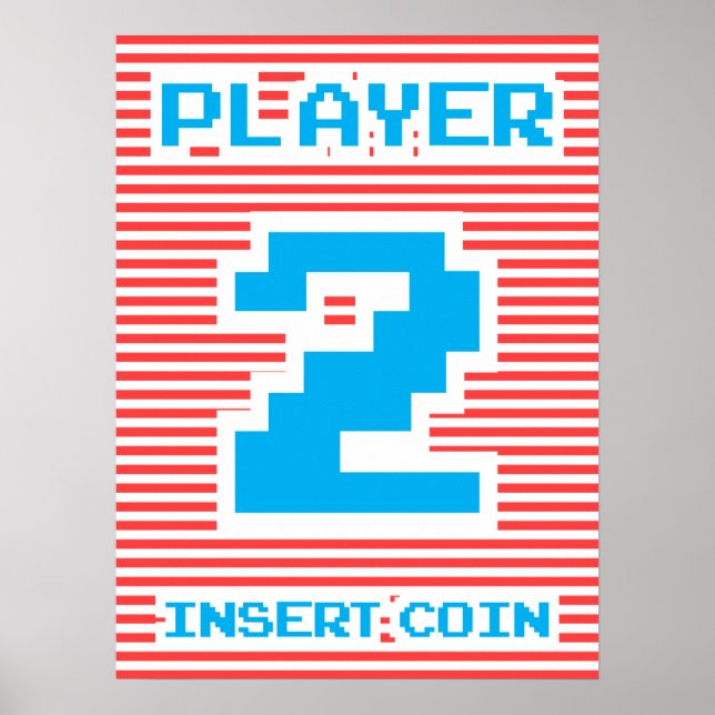 Player 2, Arcade Game, Poster (Vorne)