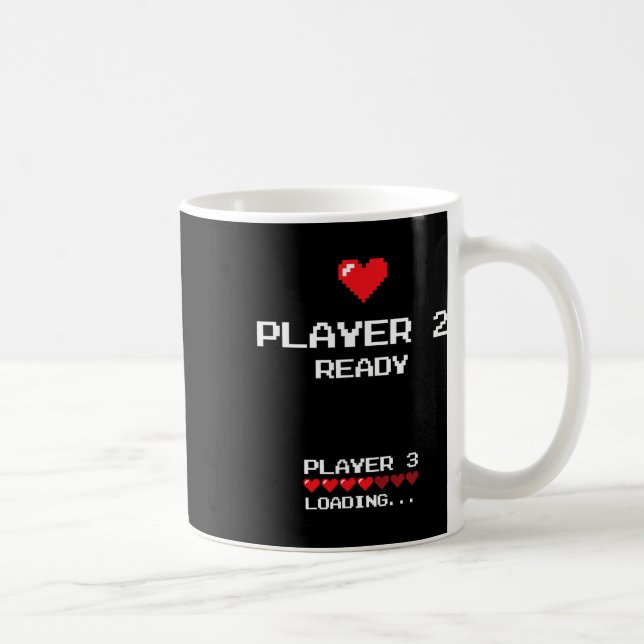 Player 2 Player 3 Loading - Retro Gaming -  Kaffeetasse (Rechts)