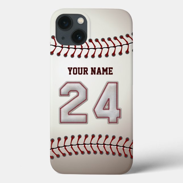 Player Number 24 - Coole Baseball-Sticks sehen Case-Mate iPhone Hülle (Rückseite)