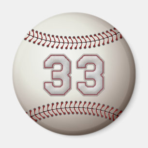 Player Number 33 - Coole Baseball-Sticks Magnet