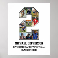 Player Nummer 2 Foto Collage des Senior Sports Tea