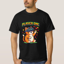 Player One 8-Bit VR Gamer Katze