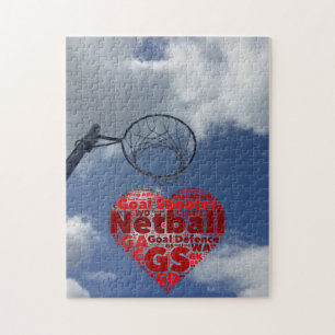 Player-Positionen Liebe Netball Jigsaw Puzzle