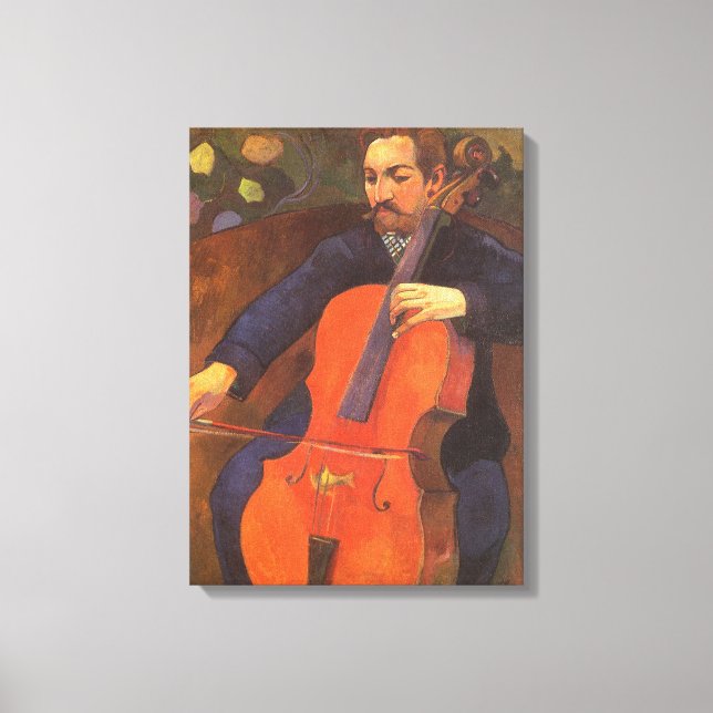 Player Schneklud Portrait von Paul Gauguin Leinwanddruck (Vorderseite)