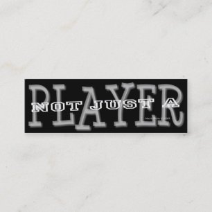 Player - Social Media Personal Card Mini Visitenkarte