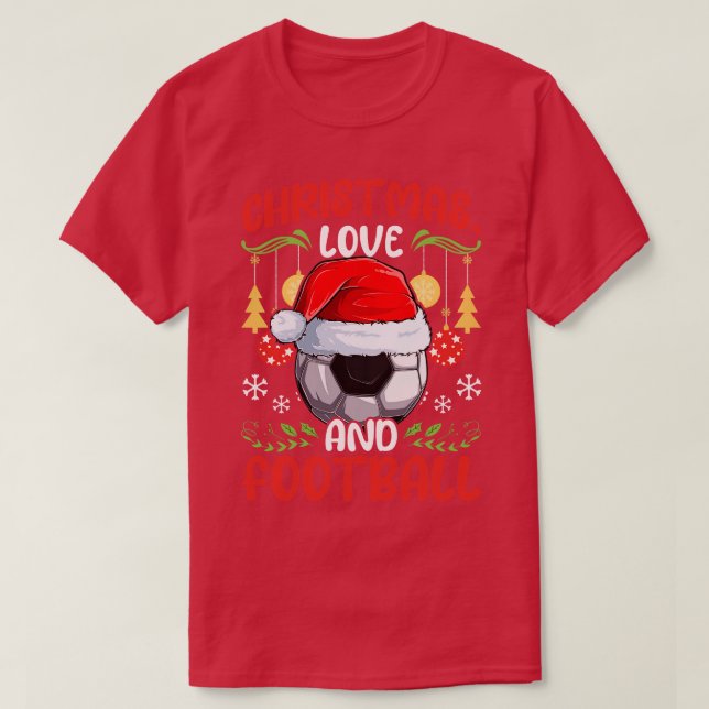 Player Team Weihnachten Liebe 3 T-Shirt (Design vorne)
