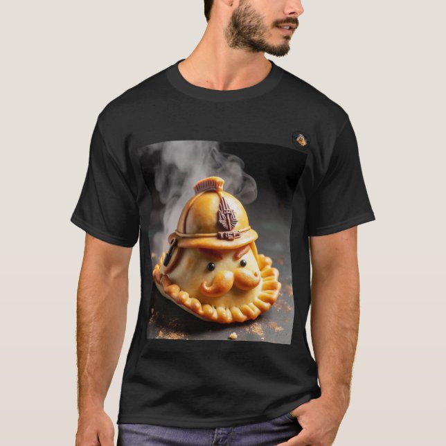 playera con estampado "comandante empanadas" T-Shirt (Vorderseite)