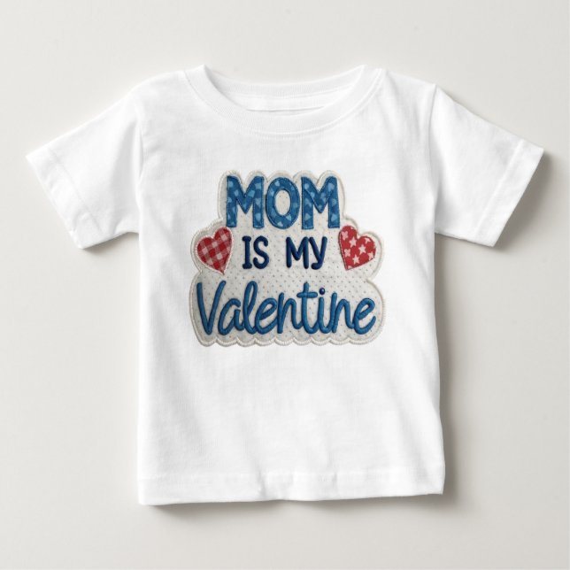 Playera De Bebé Blue Love from Mommy Baby T-shirt (Vorderseite)