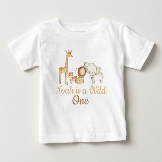 Playera De Bebé Wild One Safari Baby T-shirt (Vorderseite)