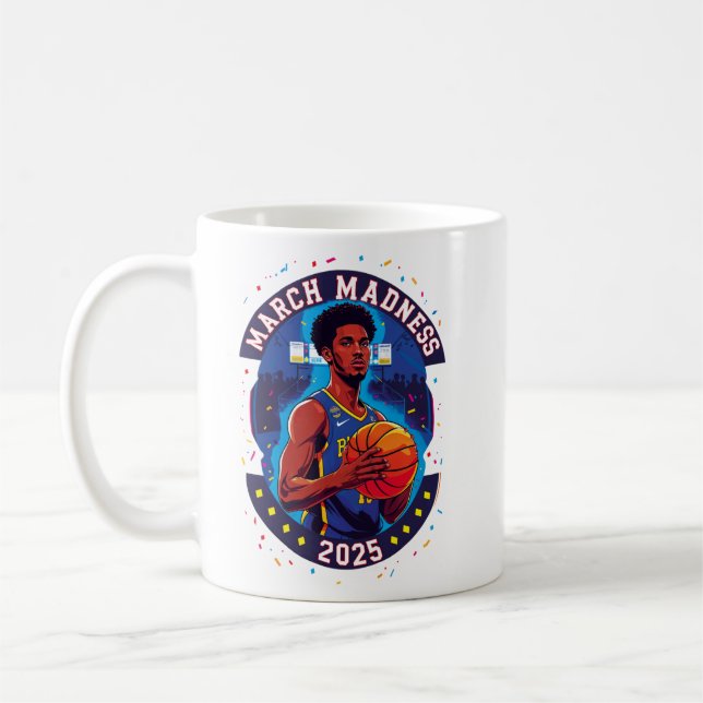 Playera de Mujer Locura de marzo Baloncesto Kaffeetasse (Links)
