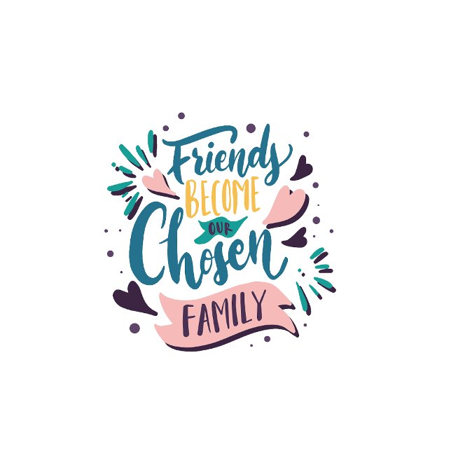 Playera Friends become our chosen family T-Shirt (Von Creator hochgeladen)