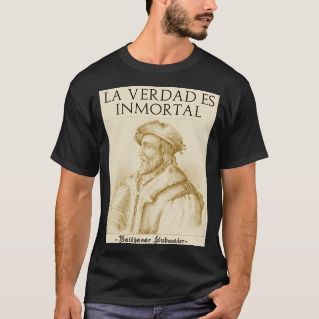 Playera La Verdad Es Inmortal(Gold) T-Shirt (Vorderseite)