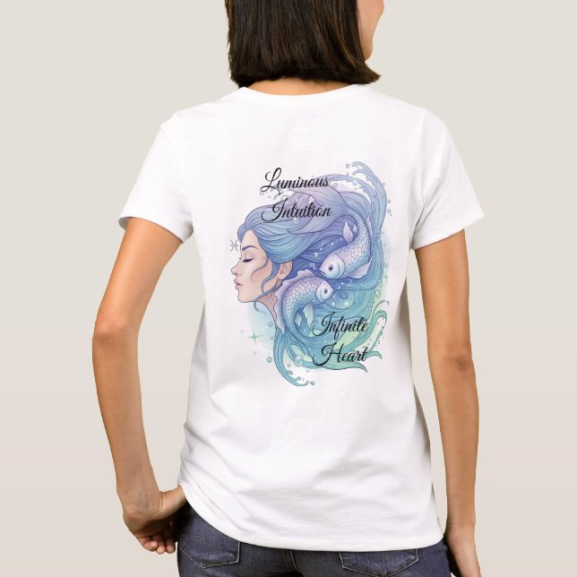 Playera Lady Piscis – Estilo místico y femenino T-Shirt (Rückseite)