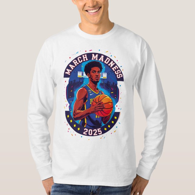 Playera mangas largas Locura de Marzo Baloncesto T-Shirt (Vorderseite)