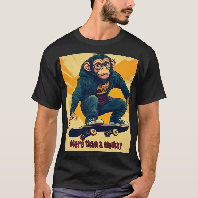 Playera monkey skater  T-Shirt (Vorderseite)