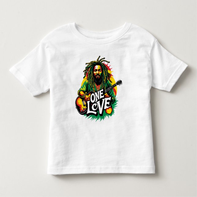 Playera One Love el Rey del Reggae Kleinkind T-shirt (Vorderseite)