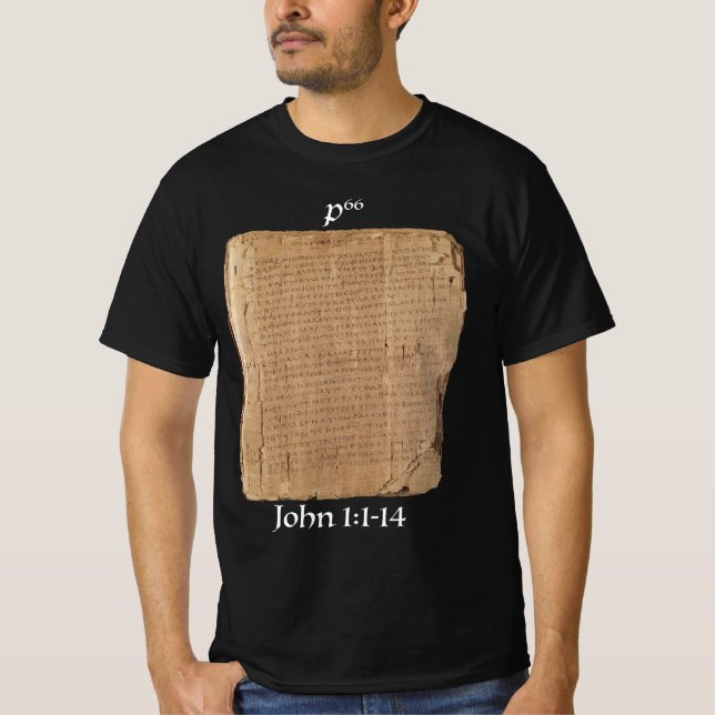 Playera P66 Jn 1:1-14 - Económica T-Shirt (Vorderseite)